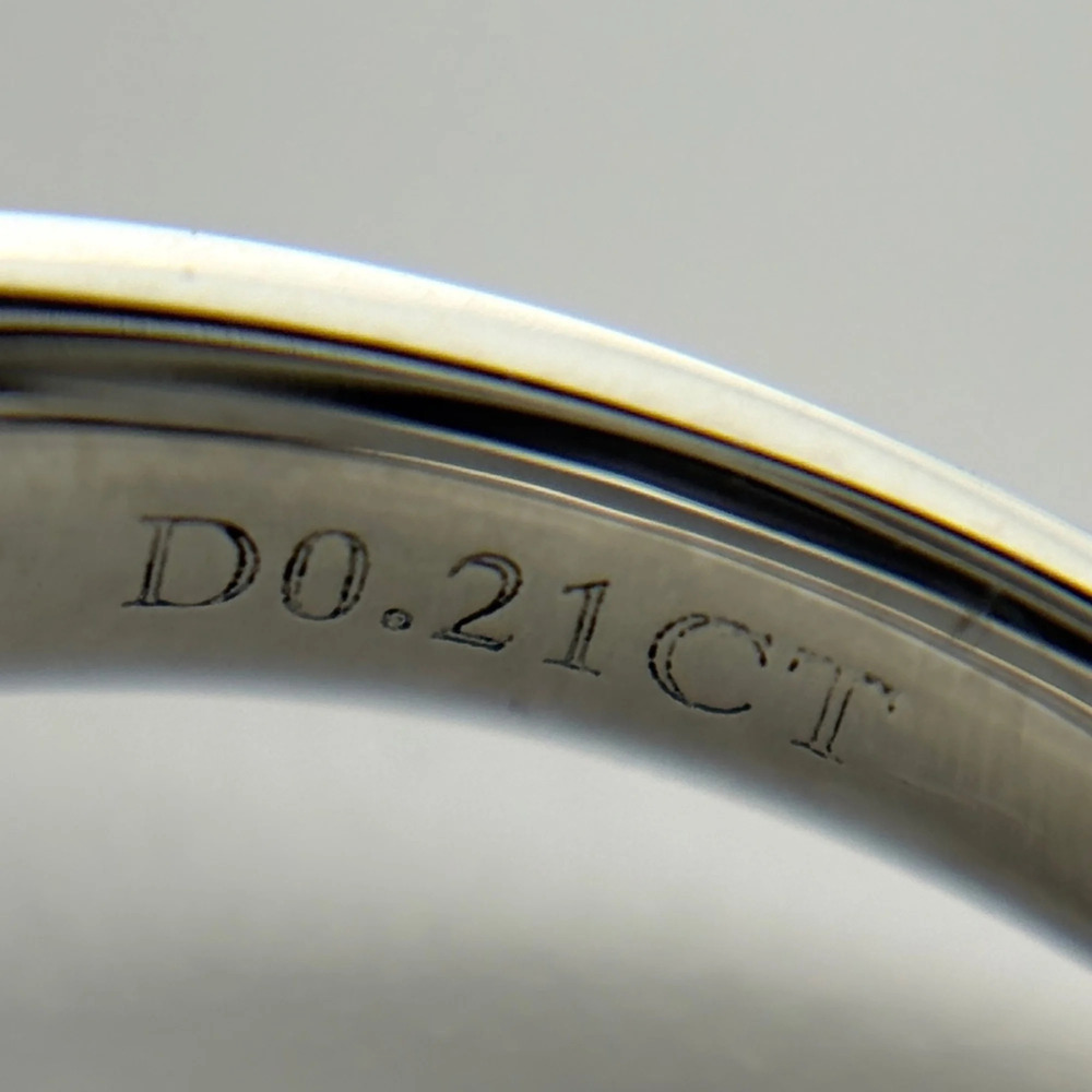 TIFFANY Silver Diamond Ring - Picture 8 of 9